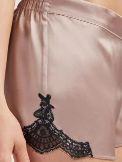 100% Seide Shorts TOI MON AMOUR Uni Farben Von Aubade -Feine Unterwaesche Geschaft seide shorts qs61 sonate altrosa schwarz 5 toi moi amour aubade 2 1 2 1