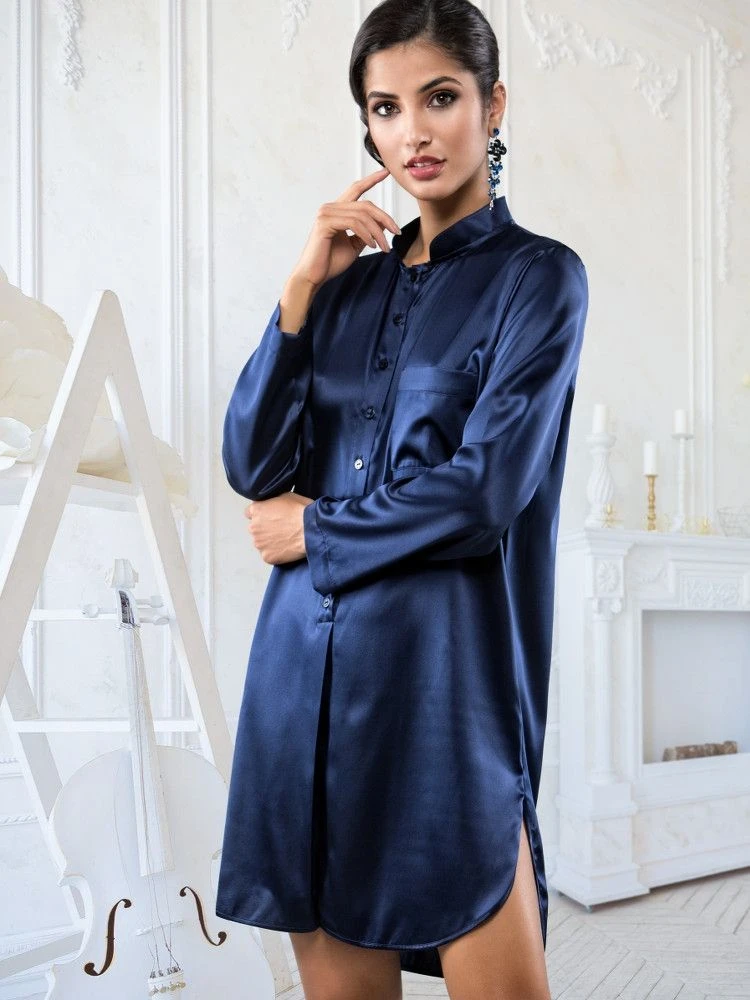 Seta Superior Seide Sleepshirt PODEROSA Von Cotton Club 4 Seta Superior Seide Sleepshirt PODEROSA Von Cotton Club – Bild 4