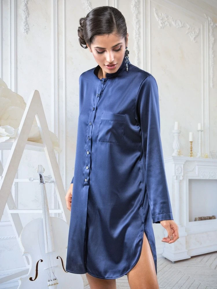 Seta Superior Seide Sleepshirt PODEROSA Von Cotton Club 8 Seta Superior Seide Sleepshirt PODEROSA Von Cotton Club – Bild 8