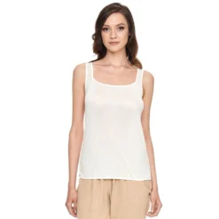 Trägertop Aus 100% Wirkseide PURE Schwarz Oder Weiss Von Gattina -Feine Unterwaesche Geschaft seide traegertop pure champagner 387086 gattina 1 1 3