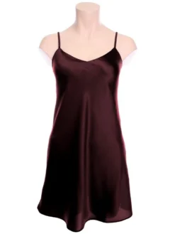 Seta Superior Seide Unterkleid INTENSA Satin Cotton Club -Feine Unterwaesche Geschaft seide unterkleid intensa pflaume cotton club 1 1 1 1