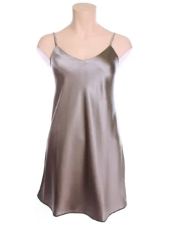 Seta Superior Seide Unterkleid INTENSA Satin Cotton Club -Feine Unterwaesche Geschaft seide unterkleid intensa taupe cotton club 1 1 1 1