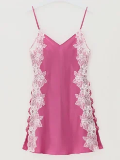 100% Seide Neglige LACE SEDUCTION Dahlia Pink Von Luna Di Seta 11 100% Seide Neglige LACE SEDUCTION Dahlia Pink Von Luna Di Seta -Feine Unterwaesche Geschaft seidenneglige rosa vlst60886 luna di seta 3