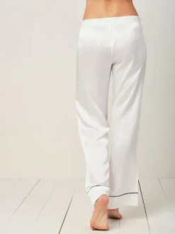 100% Seide Schlafanzug Elisabetha MOONLIGHT WHITE Von Radice -Feine Unterwaesche Geschaft seidenpyjama elisabetha moonlight white radice 7