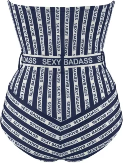 Badeanzug SEXY BADASS Blau-weiss Von Marlies Dekkers -Feine Unterwaesche Geschaft sexy badass badeanzug blau weiss 35024 b 2 marlies dekkers