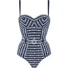 Badeanzug SEXY BADASS Blau-weiss Von Marlies Dekkers
