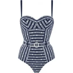 Badeanzug SEXY BADASS Blau-weiss Von Marlies Dekkers