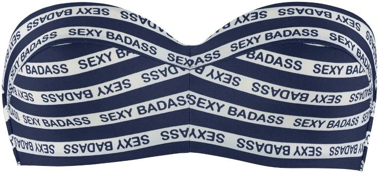 Bandeau Bikini SEXY BADASS Blau-weiss 2 Tlg. Von Marlies Dekkers 4 Bandeau Bikini SEXY BADASS Blau-weiss 2 Tlg. Von Marlies Dekkers – Bild 4