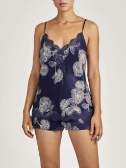 100% Seide Shorts TOI MON AMOUR Mit Print Von Aubade -Feine Unterwaesche Geschaft shorts toi mon amour qs61 nachtblau aubade 3