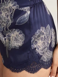 100% Seide Shorts TOI MON AMOUR Mit Print Von Aubade -Feine Unterwaesche Geschaft shorts toi mon amour qs61 nachtblau aubade 4