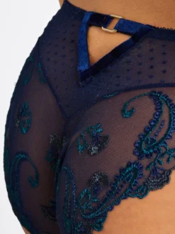 Brasiliana Slip VELVET MEMORIES Von Aubade -Feine Unterwaesche Geschaft slip italiener blau rb27 velvet memories aubade 5