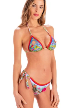 Triangel-Bikini JUNGLE ATTITUDE Blau Von Pin-Up Stars -Feine Unterwaesche Geschaft slip bikini pb010f blau jungle pin up stars 2