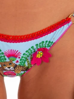 Triangel-Bikini JUNGLE ATTITUDE Blau Von Pin-Up Stars -Feine Unterwaesche Geschaft slip bikini pb010f blau jungle pin up stars 4