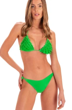 Triangel-Bikini FOGLIE Grün Von Pin-Up Stars 8 Triangel-Bikini FOGLIE Grün Von Pin-Up Stars -Feine Unterwaesche Geschaft slip bikini pb042cf gruen pin up stars