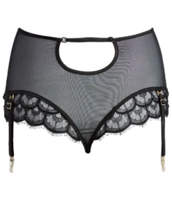 Spitze Taillenslip Mit Strapsen DIANA Schwarz Von Diamor -Feine Unterwaesche Geschaft spitzen taillenslip diana schwarz 4651 d218 diamor 2