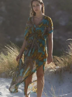 Strandkleid LYRA 31 Python Print Von Pain De Sucre -Feine Unterwaesche Geschaft strandkleid bunt lyra python pain de sucre 2