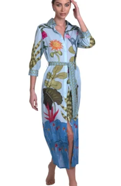 Strandkleid JUNGLE ATTITUDE Von Pin-Up Stars -Feine Unterwaesche Geschaft strandkleid jungle attitude blau pa111a pin up stars 5