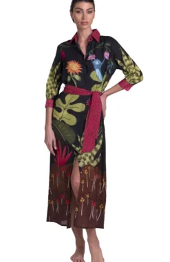 Strandkleid JUNGLE ATTITUDE Von Pin-Up Stars -Feine Unterwaesche Geschaft strandkleid jungle attitude schwarz pa111a pin up stars 3 5