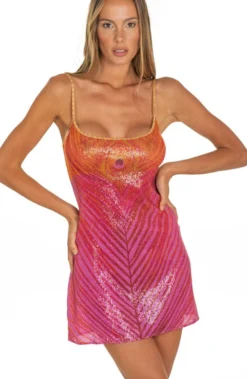 Strandkleid PIUMA Fuchsia Pink Von Pin-Up Stars -Feine Unterwaesche Geschaft strandkleid pink pb246a c018 pin up stars