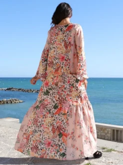 Seidenbatist Strandkleid FANTASIA ROSA Von Laetitia Beachwear -Feine Unterwaesche Geschaft strandkleid seidenbatist rosa g142 laetitia beachwear 2