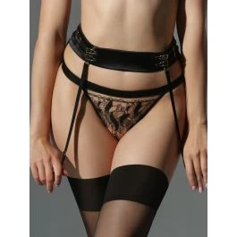 Satin Strapsgürtel RITA Schwarz Von Prelude Milano 1 Satin Strapsgürtel RITA Schwarz Von Prelude Milano