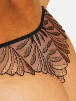 String SENSORY ILLUSION Von Aubade X Iris Van Herpen -Feine Unterwaesche Geschaft string gold schwarz rc26 sensory illusion aubade 11