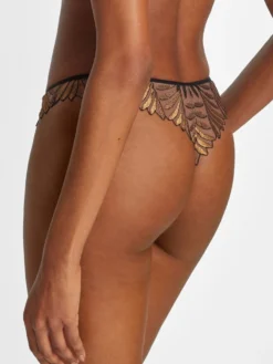 String SENSORY ILLUSION Von Aubade X Iris Van Herpen -Feine Unterwaesche Geschaft string gold schwarz rc26 sensory illusion aubade 8 2