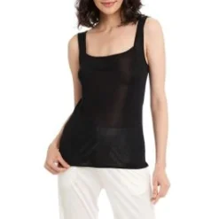 Trägertop Aus 100% Wirkseide PURE Schwarz Oder Weiss Von Gattina