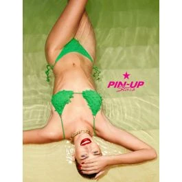 Triangel-Bikini FOGLIE Grün Von Pin-Up Stars 1 Triangel-Bikini FOGLIE Grün Von Pin-Up Stars