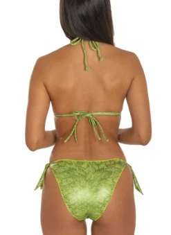 Triangel-Bikini FOGLIOLINE Grün-gold Von Pin-Up Stars -Feine Unterwaesche Geschaft triangel bikini gruen pb040cf c005 pin up stars 3