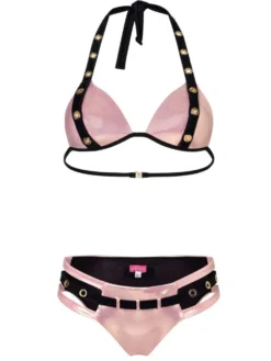 Triangel Bikini BELT EYES PINK BLACK Von Eniqua -Feine Unterwaesche Geschaft triangel bikini rosa schwarz belt eyes 3203601 eniqua 1 1