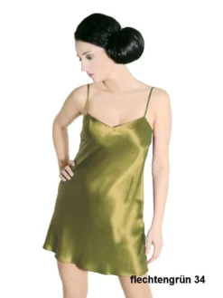 100% Seide Unterkleid SOIE ODA Uni Von Marjolaine -Feine Unterwaesche Geschaft unterkleid seide oda flechtengruen marjolaine 1 1 1 1 1