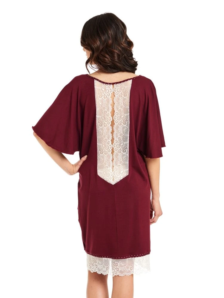 Viscose Sleepshirt HEDDA Mit Spitze Von Gattina 3 Viscose Sleepshirt HEDDA Mit Spitze Von Gattina – Bild 3