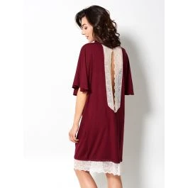 Viscose Sleepshirt HEDDA Mit Spitze Von Gattina 1 Viscose Sleepshirt HEDDA Mit Spitze Von Gattina